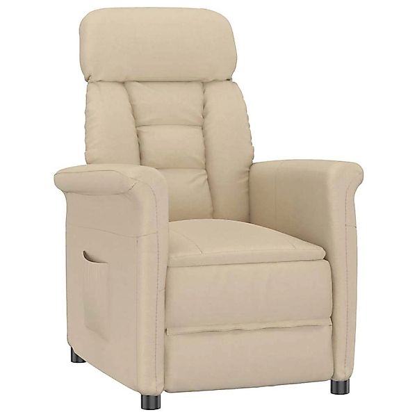vidaXL Sessel mit Liegefunktion Creme 70,5 x 96,5 x 95 cm 348404 günstig online kaufen