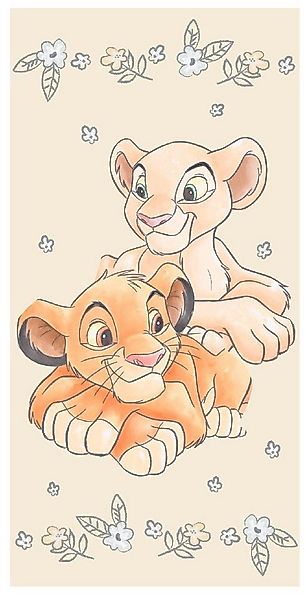Disney Handtuch Lion King Simba Nala König der Löwen Kinder, Frottee (1-St) günstig online kaufen
