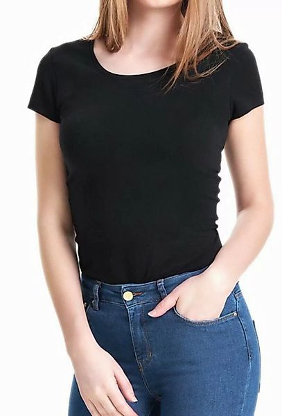 ONLY T-Shirt Damen Basic Shirt mit Rundhalsausschnitt günstig online kaufen