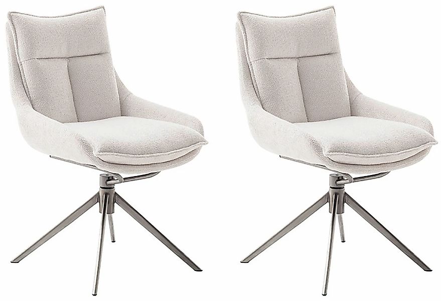 MCA furniture Esszimmerstuhl "PARKER", Strukturstoff, (2er-Set), drehbar 36 günstig online kaufen