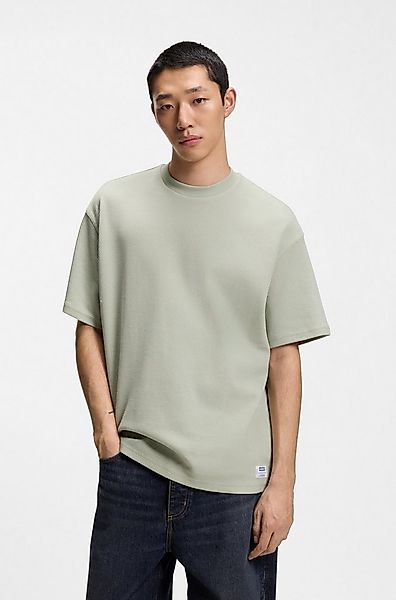 HUGO Blue T-Shirt Nuwaffle Rundhalsausschnitt, Regular Fit, dezentes Waffel günstig online kaufen