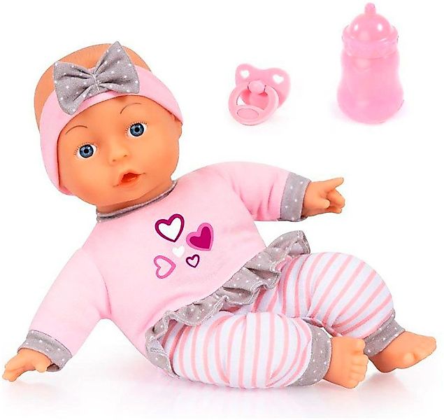 Bayer Babypuppe Puppe, 30 cm rosa/grau günstig online kaufen