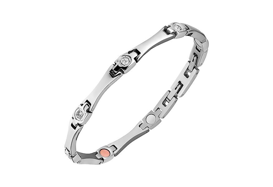 Lunavit Armband Lunavit Damen Magnetarmband Lady Shine silber günstig online kaufen