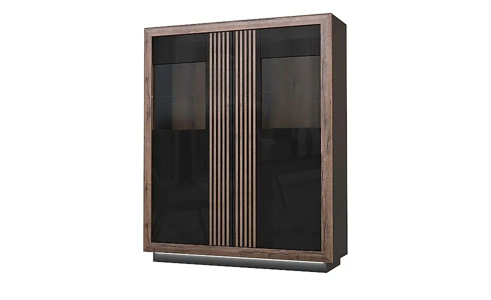 Highboard  Sevilla ¦ schwarz ¦ Maße (cm): B: 133 H: 162 T: 42.0 Kommoden & günstig online kaufen