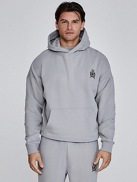 Siksilk Hoodie SikSilk Herren Grauer Pullover Kapuzenpullover günstig online kaufen