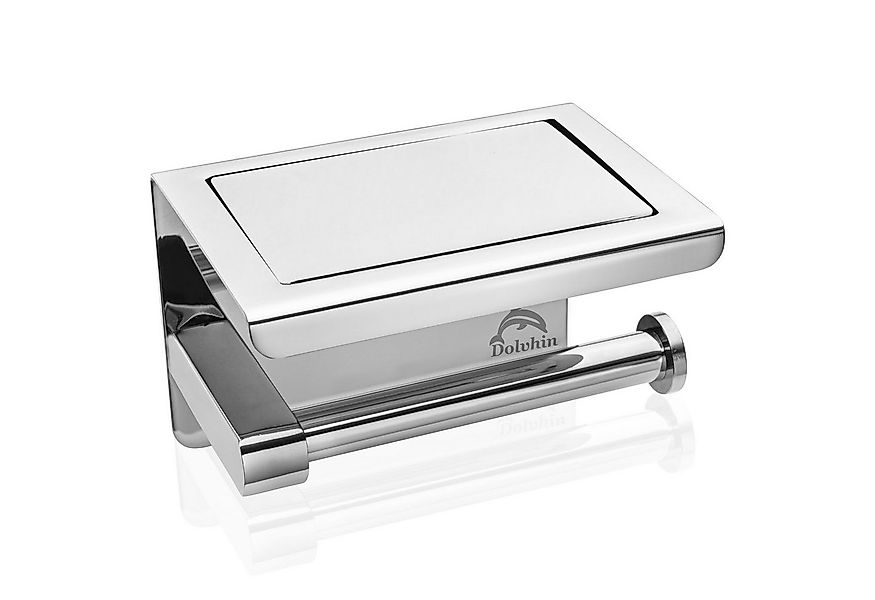 Dolvhin Toilettenpapierhalter ohne Bohren, Edelstahl Klopapierhalter mit Ab günstig online kaufen