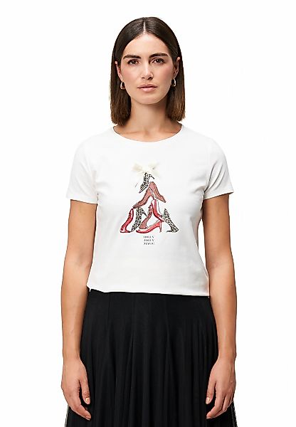 Zero Kurzarmshirt "Damen mit Aufdruck und Schleife" 1 Stk. weiteres Detail günstig online kaufen