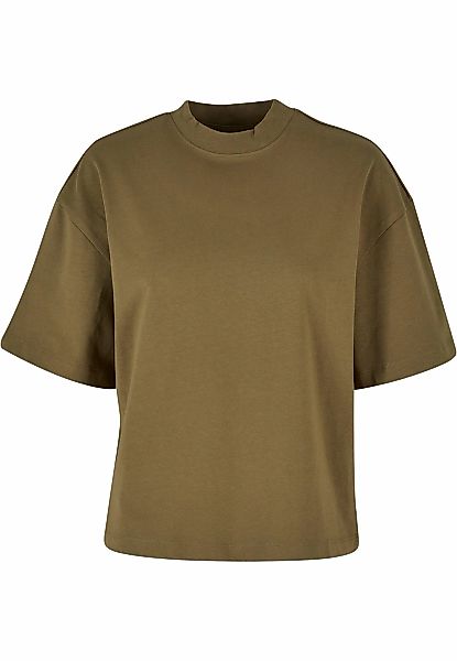 URBAN CLASSICS Kurzarmshirt "Urban Classics Damen Ladies Organic Heavy Slit günstig online kaufen