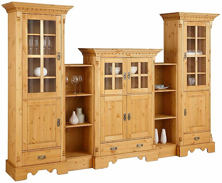 Home affaire Wohnwand "Milan", (5 St.), aus massiver Kiefer, FSC zertifizie günstig online kaufen