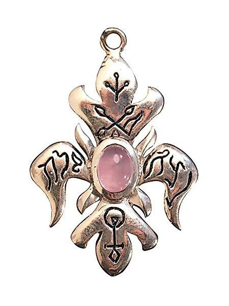 Adelia´s Amulett "Amulett Anhänger", Blume der Venus mit Rosenquarz - Für L günstig online kaufen
