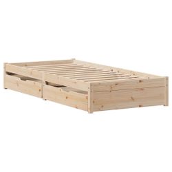 vidaXL Bett Massivholzbett ohne Matratze 90x200 günstig online kaufen