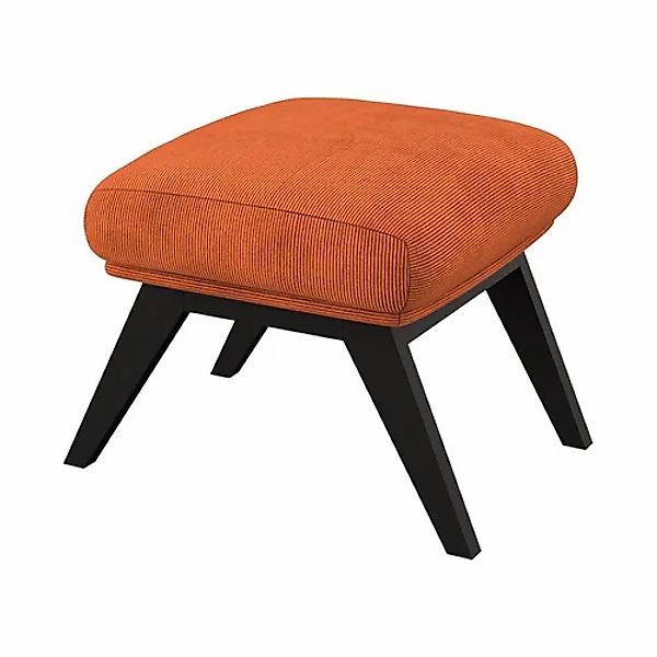 FLEXLUX Polsterhocker »Adria«, Fuß schwarz, Fußhocker für Ohrensessel günstig online kaufen