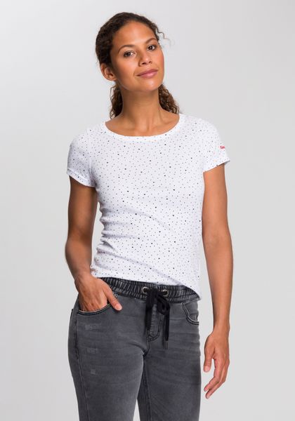 KangaROOS T-Shirt Kurzarm, elastische Rippware, mit günstig online kaufen