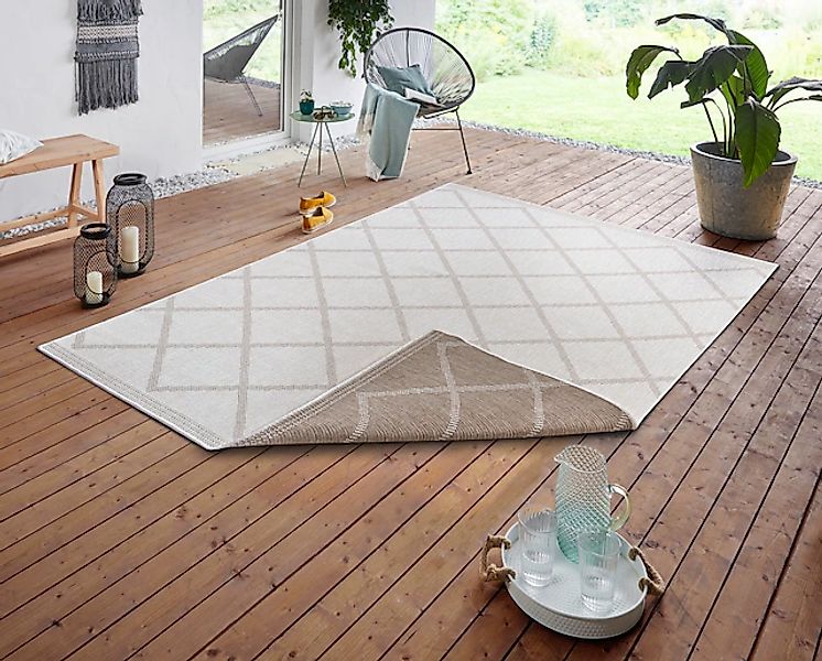 HANSE Home Teppich »Corsica Wendeteppich«, rechteckig, 5 mm Höhe, In-& Outd günstig online kaufen