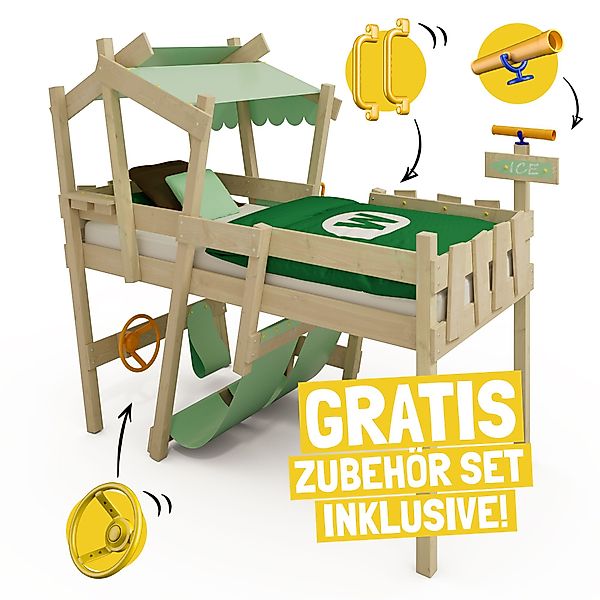 Wickey Kinderbett CrAzY Snuggy Massivholz-Hochbett mit günstig online kaufen