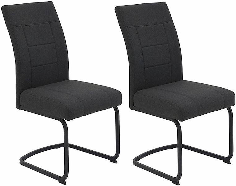HELA Freischwinger »BRINDISI, Esszimmerstuhl«, (Set), 2 St., Webstoff-Flach günstig online kaufen