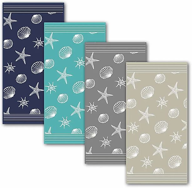 Dyckhoff Handtücher "Seashell" mit Muschelmuster günstig online kaufen