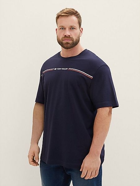 TOM TAILOR PLUS T-Shirt T-Shirt Plus Size - T-Shirt mit Logo-Print günstig online kaufen