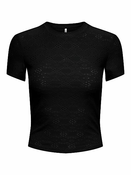 ONLY T-Shirt "ONLSMILLA NEW S/S TOP JRS" Materialmix, slim fit, Rundhals günstig online kaufen