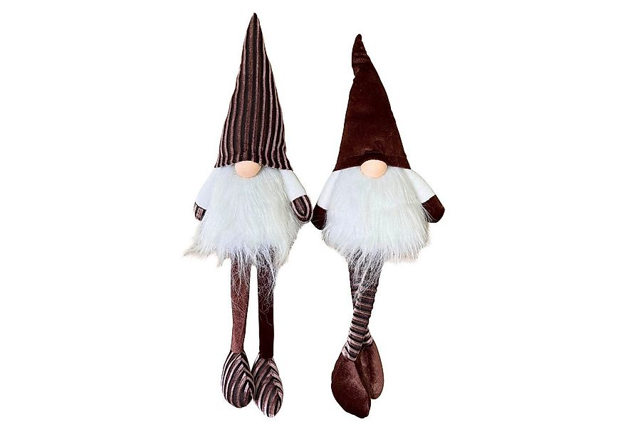 Online-Fuchs Kantenhocker 2 süße Weihnachtswichtel Figuren mit samtiger Zip günstig online kaufen