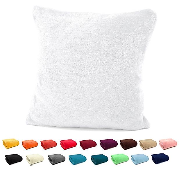 heimtexland Dekokissen Flanell Soft Kuschelkissen Plüsch Kissenbezug, super günstig online kaufen