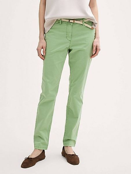 TOM TAILOR Stoffhose Slim Chino Hose mit Gürtel günstig online kaufen