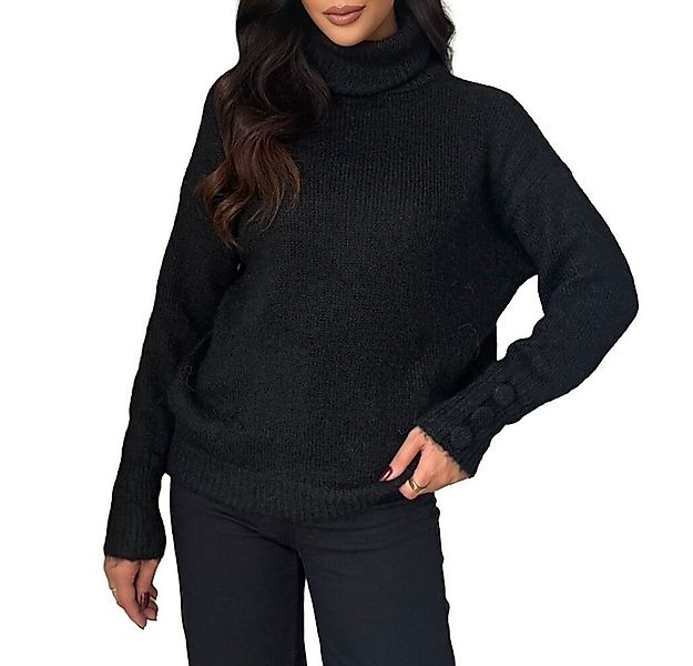 Ital-Design Rollkragenpullover Damen Rollkragenpullover aus weichem Materia günstig online kaufen