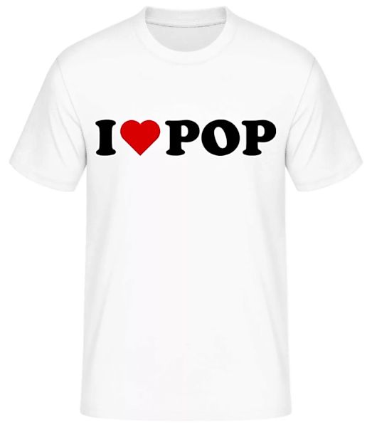 I Love Pop · Männer Basic T-Shirt günstig online kaufen