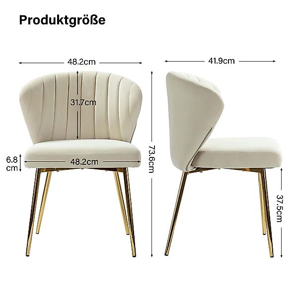 HULALA HOME Polsterstuhl Eleganter Stuhl mit günstig online kaufen