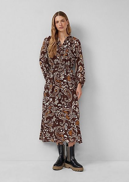 s.Oliver Midikleid Kleid Chiffonkleid mit Effektgarn im Relaxed Fit günstig online kaufen