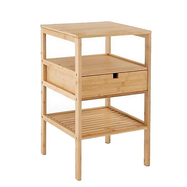 Costway Nachttisch Aus Bambus 40 x 40 x 68 cm günstig online kaufen