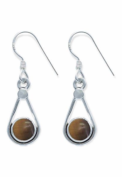 mantraroma Paar Ohrhänger HATA aus 925 Silber mit Tigerauge (Paar, Paar Ohr günstig online kaufen