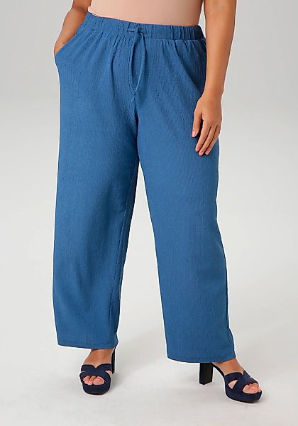 Aniston PLUS Schlupfhose, in unifarben oder gestreift - du hast die Wahl günstig online kaufen