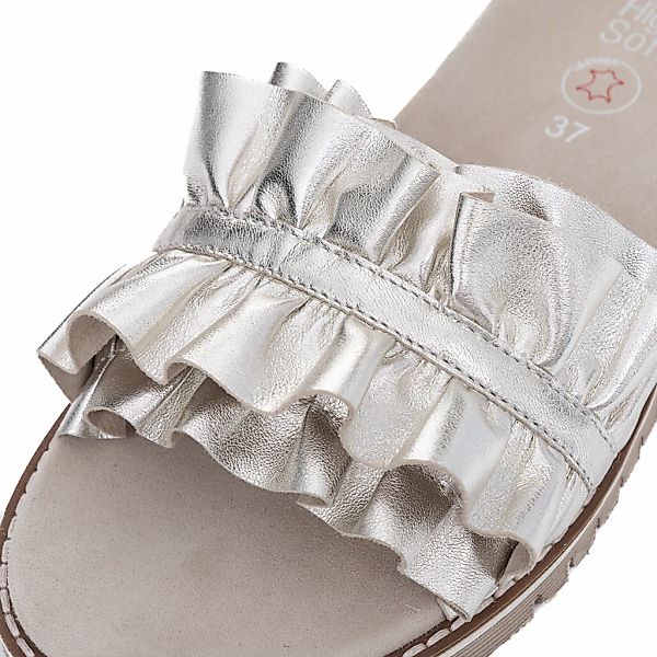 Ara KENT Pantolette, Slides, Flats, Sandale mit geraffter Bandage günstig online kaufen