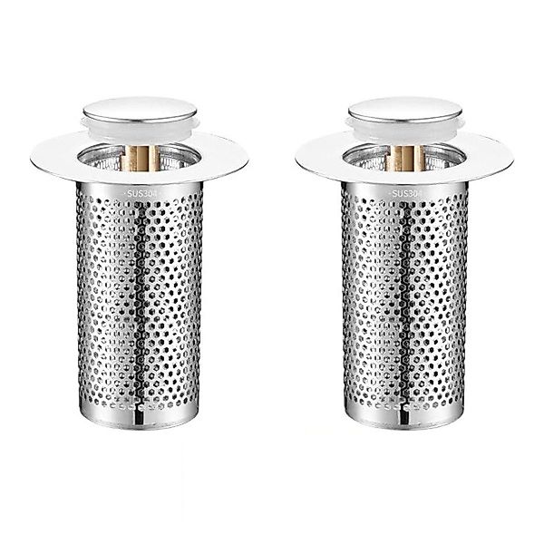 DOPWii Waschbeckenstöpsel 2pcs Badezimmer-Waschbeckenstopper-Haarfänger,Pop günstig online kaufen