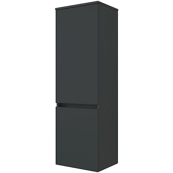 Held Möbel Bad-Midischrank Verona 40 cm matt Grau-Graphitgrau günstig online kaufen