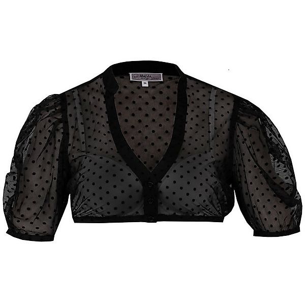 MarJo Dirndlbluse Damen Dirndlbluse 'Zeitlarn' Kurzarm, Schwarz günstig online kaufen