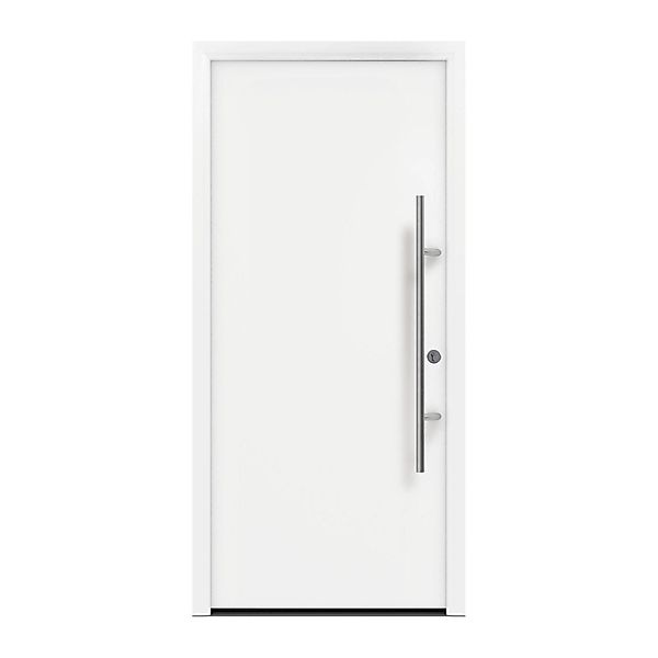 EcoStar Haustür Isopro Secur IPS 010 Verkehrsweiß 110 cm x 210 cm DIN R günstig online kaufen