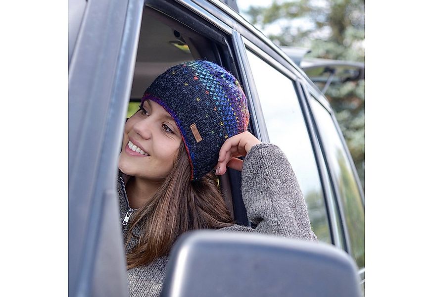 McRon Strickmütze Gefütterte Wollmütze Modell Milan Regenbogen Komplett gef günstig online kaufen