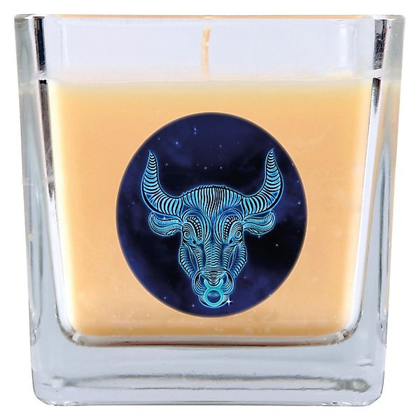 HS Candle Duftkerze & Glas Sternzeichen Vanille 50 Stunden Stier günstig online kaufen
