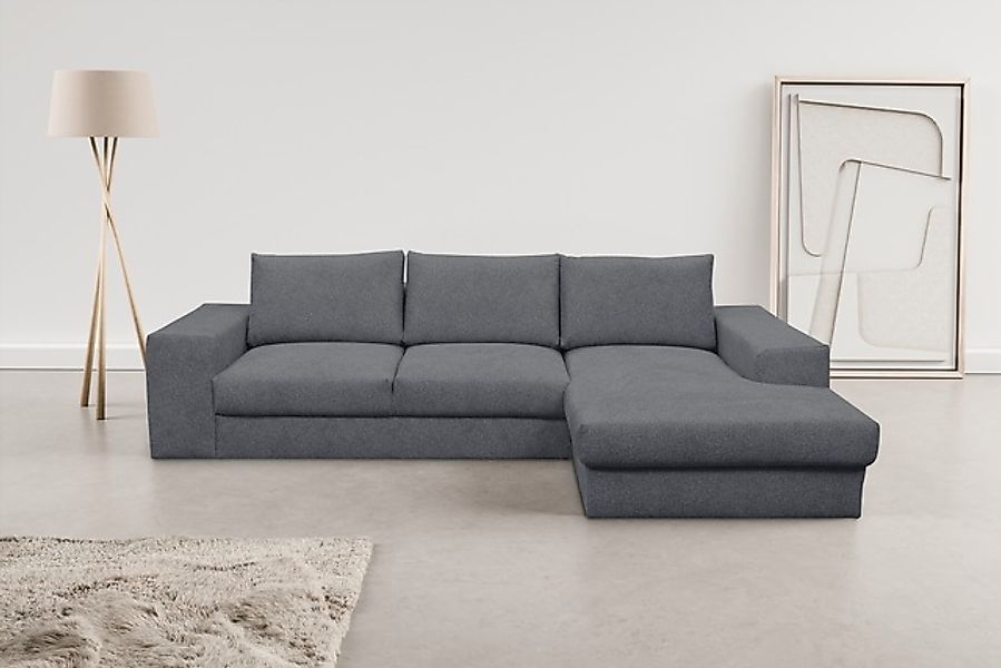 WERK2 Ecksofa »Rozzana Design Ecksofa mit hohem Komfort, zeitlos & elegant, günstig online kaufen