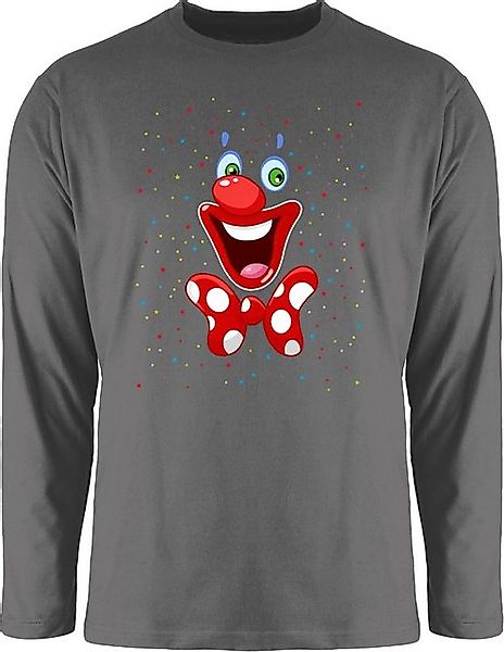 Shirtracer Rundhalsshirt Clown Gesicht Karneval Kostüm I Clownkostüm witzig günstig online kaufen