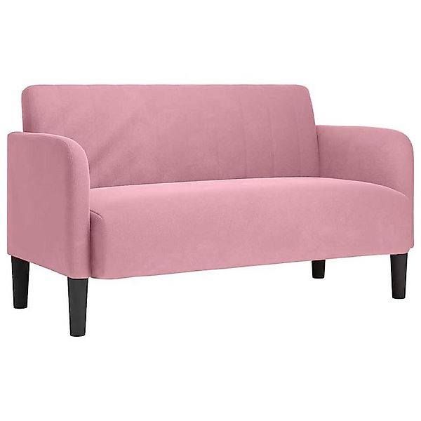 vidaXL Sofa Zweisitzer-Sofa Rosa 109 cm Samt günstig online kaufen