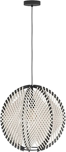 EGLO Hängeleuchte »Waverton Hängelampe, Esszimmerlampe, Metall, Holz, Texti günstig online kaufen