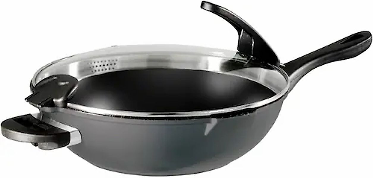 STONELINE Wok »Future«, Aluminiumguss, Ø 32 cm, abnehmbare Griffe, Induktio günstig online kaufen