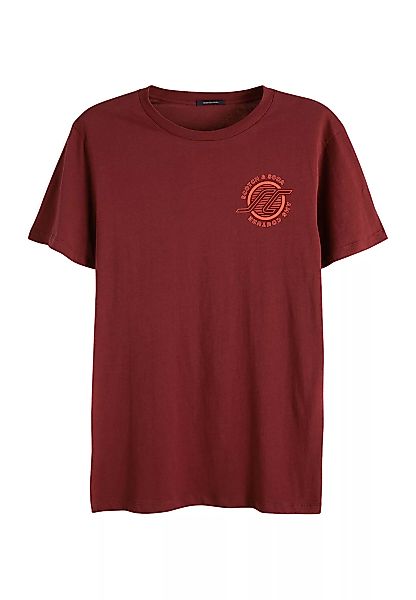 Scotch & Soda Herren T-Shirt SPORTY CLASSIC CREWNECK TEE 149030 Dunkelrot 0 günstig online kaufen