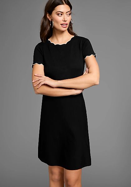 Laura Scott Strickkleid mit Kontrastkante und günstig online kaufen
