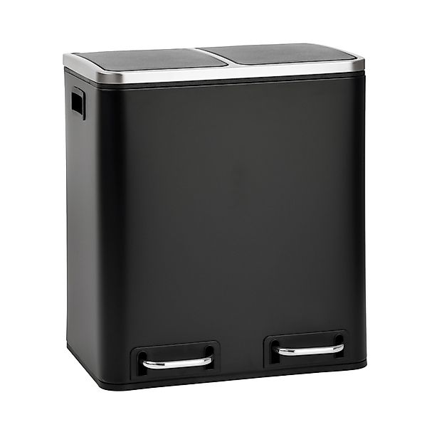 Svita TM2X15 Mülleimer 30 Mülltrennsystem Abfalleimer Mit Fächern Schwarz günstig online kaufen