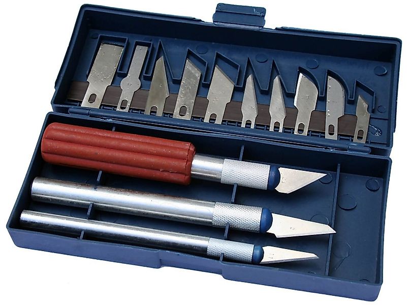 Easy Work Cuttermesser Schnitzmesser Satz Skalpell Bastelmesser 16 teilig günstig online kaufen