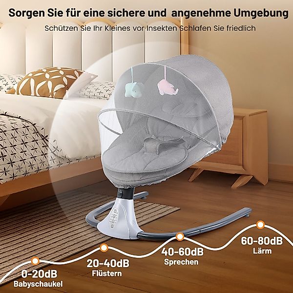 oyajia Babywippe Elektrische Babywippe Babyschaukel, mit günstig online kaufen